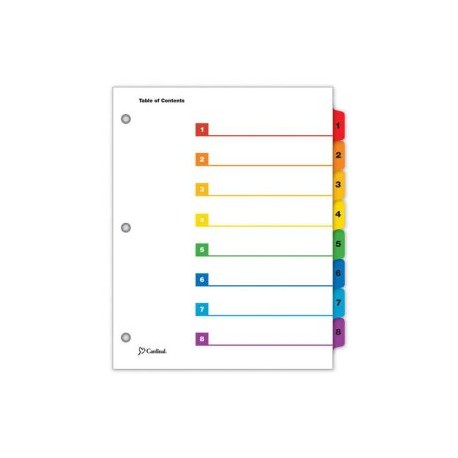 ESS-SEP-E60818 / E60818 SEPARADOR 1-8 DIVISIONES IMPRESAS