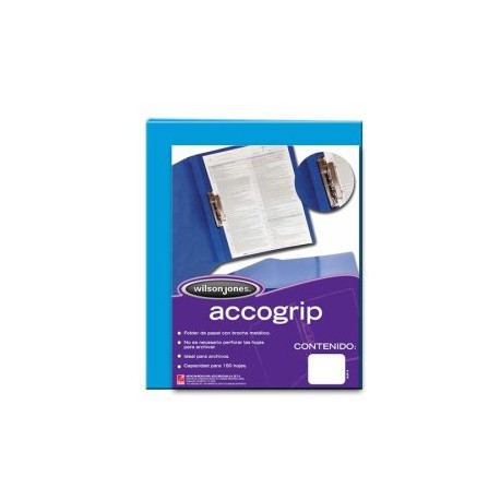 ACO-CAR-P0967 / P0967 Folder Accogrip Carta Azul Claro