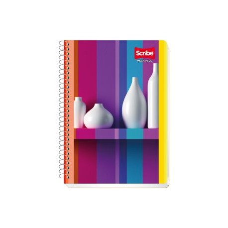 SCR-CUA-C4540 / 1004540 Cuaderno Scribe forma francesa mega plusraya, con 100 hojas