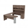 HDR-SA-18-28 / HDR-SA-18-28 Conjunto Ejecutivo Drop con librero para sobreponer Modelo “A” (Der./Izq.)