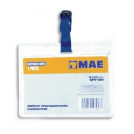 MAE-GAF-10H / GFT-10H GAFETE TRANSPARENTE HORIZONTAL MARCA MAE