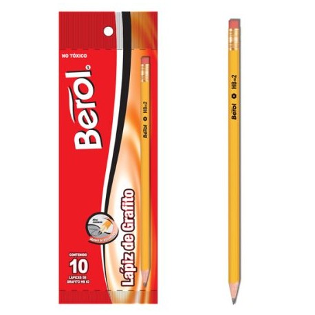 BER-LAP-93561C / 1860578 Lapiz Berol No.2 10pz