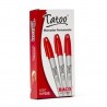 BAC-MAR-TATO12R / MR097 Marcador Permanente Punto Fino Rojo
