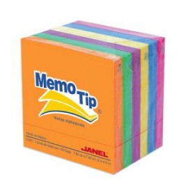 JAN-PST-0303197 / 6560303797 BLOCKS MEMO TIP NEON 3X3 PULG C/6