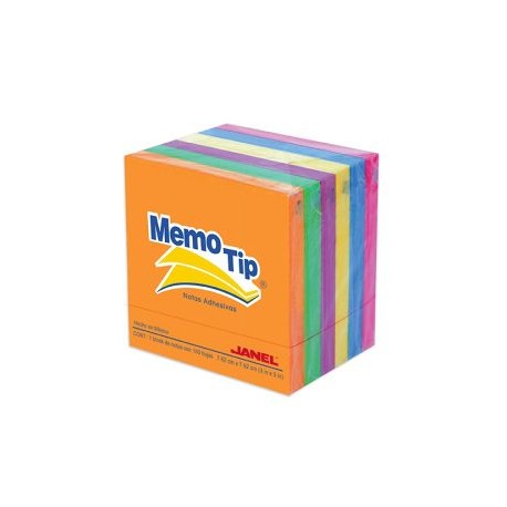 JAN-PST-0303197 / 6560303797 BLOCKS MEMO TIP NEON 3X3 PULG C/6