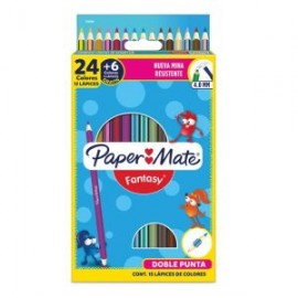 BER-COL-2049476 / 2049476 Colores Paper Mate Triangulares de Doble Punta Surtidos 12pz