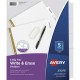 AVE-SEP-23075 / 23075 Separador Blanco Carta 5 Divisiones