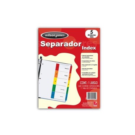 ACO-SEP-P1345 / P1345 Separador con Numeracion 5 Divisiones