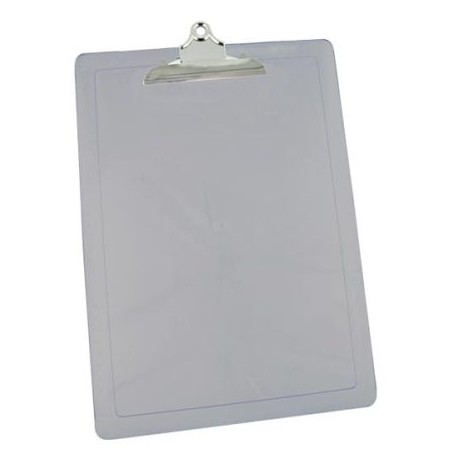 MAE-TAB-M1331 / M-133.1 Tabla plastica carta/oficio con gancho de metal color humo