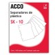 ACO-SEP-P0560 / P0560 Separador plástico 5 divisiones ACCO tamaño carta