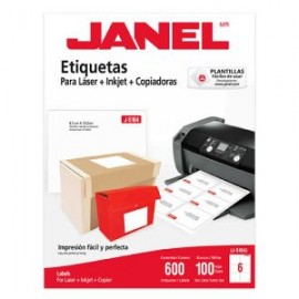 JAN-ETI-5164 / 1095164101 ETIQUETA BLANCA JANEL 85X102MM C/600