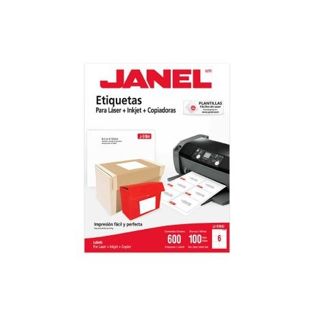 JAN-ETI-5164 / 1095164101 ETIQUETA BLANCA JANEL 85X102MM C/600