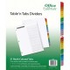 AVE-SEP-11681 / 11681 Separador Blanco Carta 31 Divisiones Pestañas Multicolor
