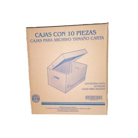 GEO-CJA-920 / 1000125 CAJA GEO CARTA NORMAL 10 PZAS