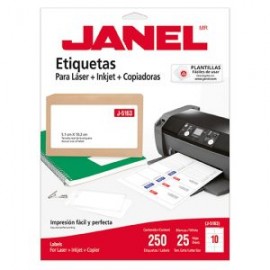 JAN-ETI-5163-25 / 1085163101 ETIQUETA BLANCA JANEL 51X102MM C/250