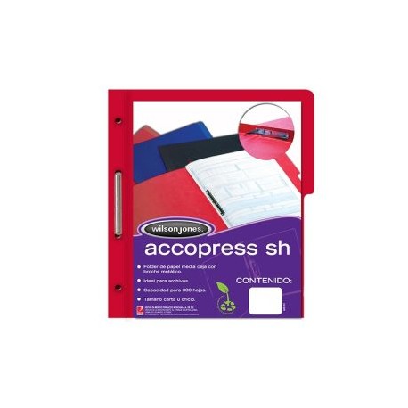 ACO-FOL-P4557 / P4557 Folder Accopress SH Carta Rojo