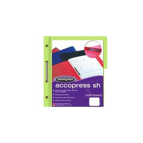 ACO-FOL-P4558 / P4558 Folder Accopress SH Carta Verde Claro