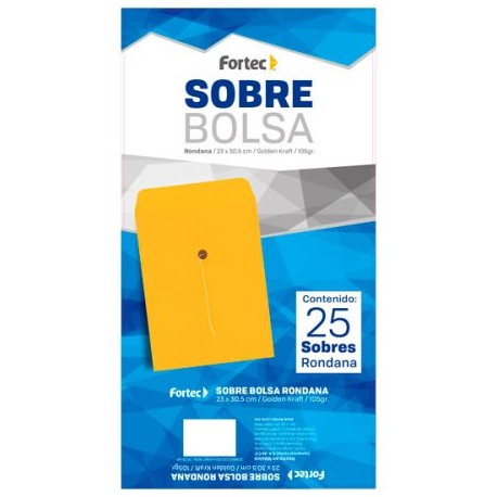FTC-SOB-B23KR / B-23-KR SOBRE RONDANA CARTA KRAFT 105G C/25