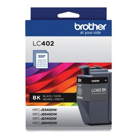 BRO-TIN-LC402BK / LC402BK CARTUCHO TINTA NEGRA BROTHER LC402BK