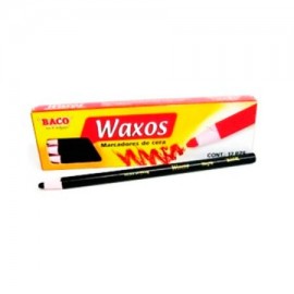 BAC-MAR-WAXO12N / MR139 Marcador de Cera Waxos Negro 12pz