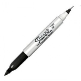 BER-MAR-8626146 / 1805635 Marcador Sharpie Doble Punta Negro 1pz