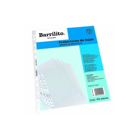 BAR-PRH-PHL100 / PHL100 Protector de Hojas Carta