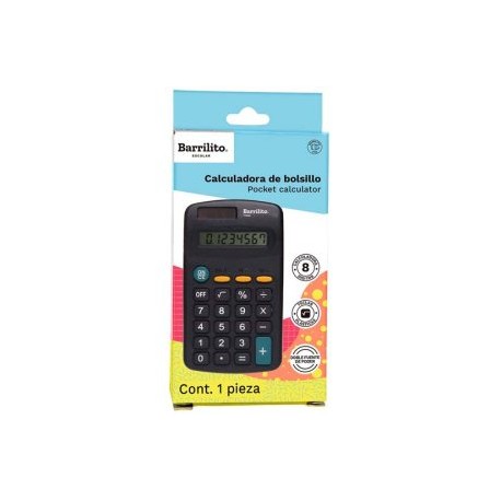 BAR-CAL-7723G / 7723G Calculadora básica 8 dígitos Barrilito calculadora de bolsillo