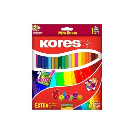 KOR-COL-KN26 / 09023800934260 COLORES TRIANGULARES KORES C/26