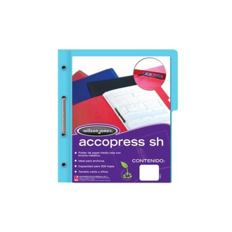 ACO-FOL-P4553 / P4553 Folder Accopress SH Carta Azul Claro