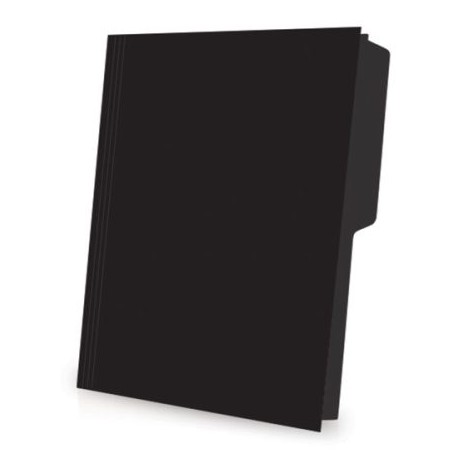 ESS-FOL-02512BL / C00251/2BL Folder de color Pendaflex carta color negro ceja 1/2 caja con 25 pzas