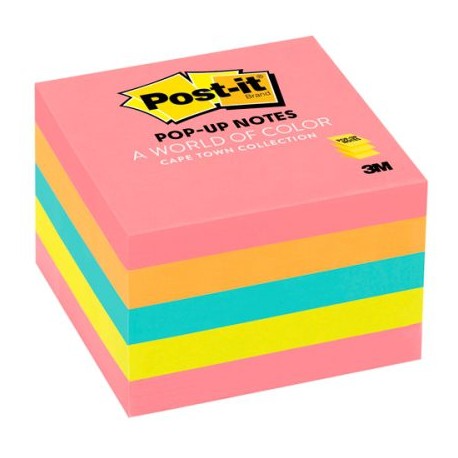 P3M-PST-33015AN / 70005292621 NOTAS POST-IT POP-UP 5 COLORES 3X3 IN