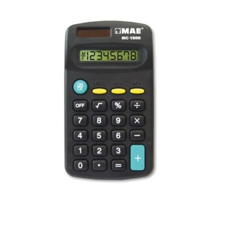 MAE-CAL-1000 / MC-1000 CALCULADORA 8 D?GITOS MAE