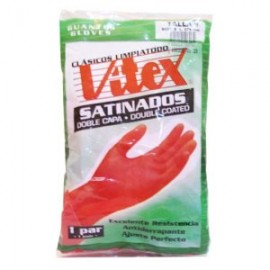 LJA-PDIR-0004 / GUA0014GV Guantes de latex antiderrapantes n 9 Vitex color rojo