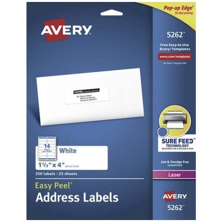 AVE-ETI-5262 / 5262 Etiqueta Tecnologia Laser 3.4X10.2cm