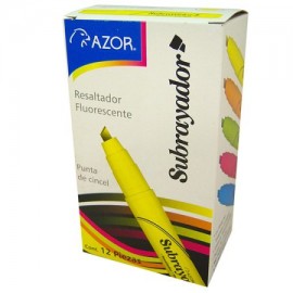 AZO-MAR-2450VEC / 301.2450VE Resaltador Azor Subrayador Verde 12pz