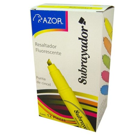 AZO-MAR-2450VEC / 301.2450VE Resaltador Azor Subrayador Verde 12pz