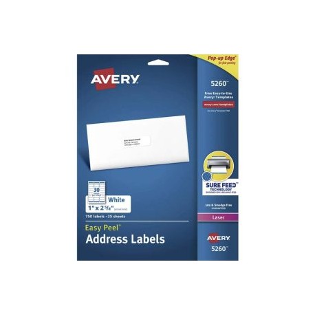 AVE-ETI-5260 / 5260 Etiqueta Tecnologia Laser 2.5X6.7cm