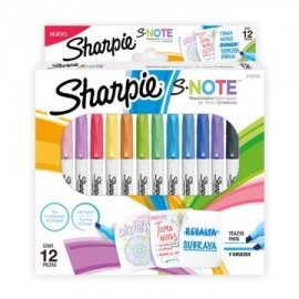 BER-MAR-2133103 / 2133103 Marcador Permanente Sharpie S-Note Pastel Surtido 12pz