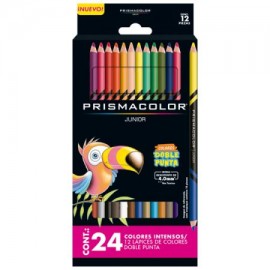 BER-COL-53018 / 2153018 Colores Prismacolor Junior de Doble Punta Surtidos 12pz