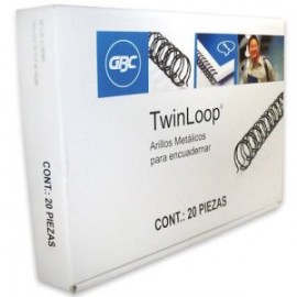 GBC-GUS-M500112 / M500112 ARILLO METAL TWIN LOOP NG C/20 1/2