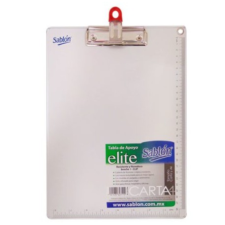 AZO-TAB-2311AL / 306.2311AL Tabla de Aluminio Carta-A4 I-Clip