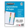 ACO-SEP-P2457 / P2457 Separador sin numeración 10 divisiones ACCO tamaño carta