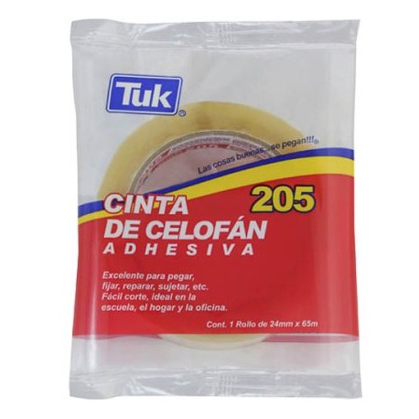 TUK-ADS-260538 / 260538 CINTA CELOFAN 205 TUK 24MM x 65M