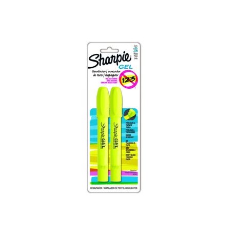 BER-MAR-65178AA / M27006517802 Resaltador Sharpie Gel Highlighter Amarillo 2pz