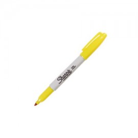 BER-MAR-SINGAMA / M1922528 Marcador Permanente Sharpie Punto Fino Amarillo 1pz