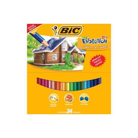 BIC-COL-9324 / 3270220060093 Colores Bic Evolution 24pz