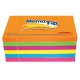 JAN-PST-6560305 / 6560305797 Nota adhesiva neon 7.62 x 12.7cm con 100 hojas