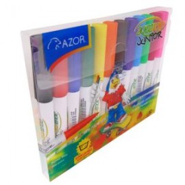 AZO-MAR-2912 / 301.23912 Marcador Aquarelo Jr Surtido 12pz