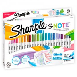 BER-MAR-2133101 / 2133101 Marcador Permanente Sharpie S-Note Surtido 24pz