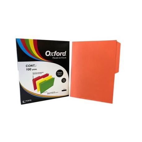 ESS-FOL-M762NA / M762 1/2 NA FOLDER OXFORD CARTA NARANJA C/100